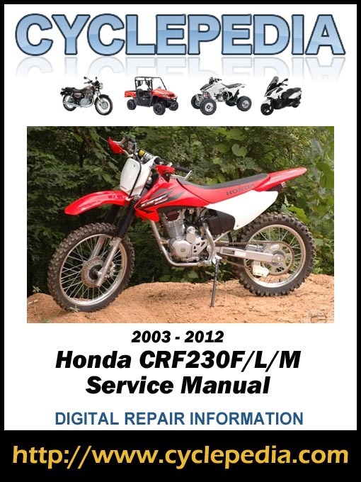 Cover image for Honda CRF230F/L/M 2003-2012 Service Manual